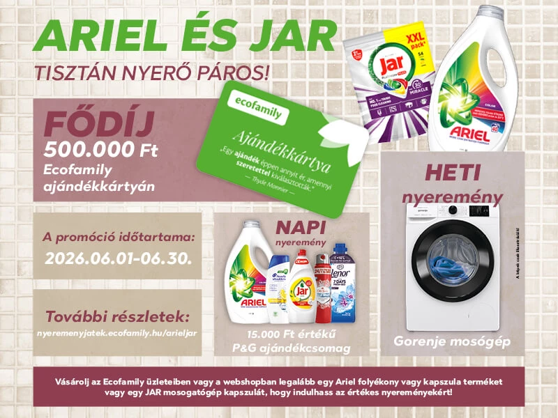 ecofamily.hu - Drogéria és élelmiszer online bevásárlás