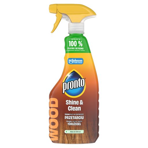 Pronto Wood Shine & Protect Aloe és Citrus bútortisztító spray 500 ml