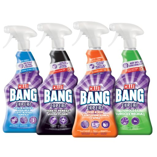 Cillit Bang Ecom pack 4x750ml (vízkőoldó, zsíroldó, tisztító és fert., fürdősz.tisztítószer)