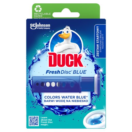 Duck Fresh Discs Blue WC-öblítő korong színező hatással 36 ml