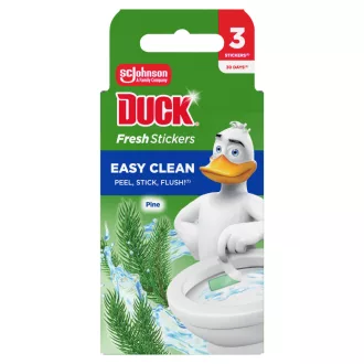   Duck Fresh Stickers Easy Clean Pine zselés WC öblítő csík 3 x 9 g (27 g)