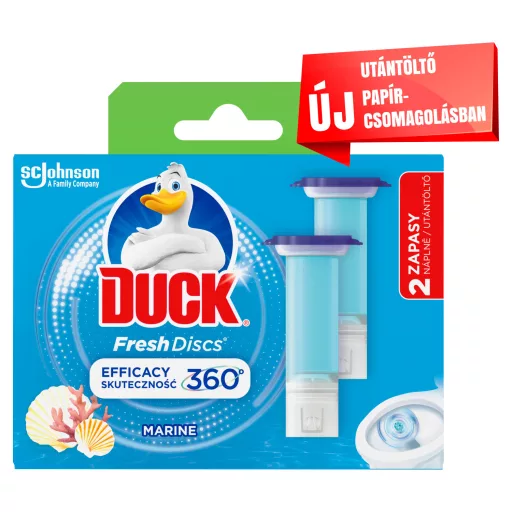 Duck Fresh Discs Marine WC-öblítő korong utántöltő 2 x 36 ml (72 ml)