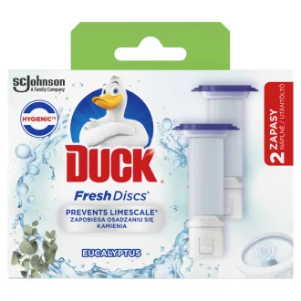   Duck Fresh Discs Eukaliptusz 2 darabos WC-öblítő korong utántöltő 2 x 36 ml (72 ml)