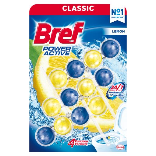 Bref Power Aktiv Lemon WC frissítő 3 x 50 g