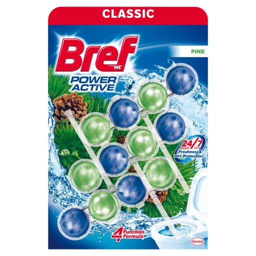 Bref Power Aktiv Pine WC frissítő 3 x 50 g