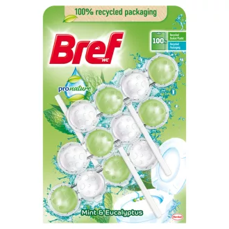 Bref ProNature Mint & Eucalyptus WC frissítő 3 x 50 g
