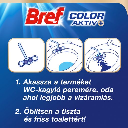 Bref Color Aktiv Flower WC frissítő 3 x 50 g
