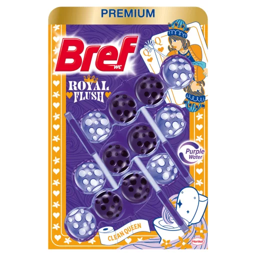 Bref wc tisztító 3x50g Color aktív Clean Queen