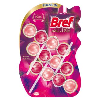 Bref Deluxe Delicate Magnolia WC frissítő 3 x 50 g