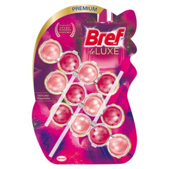 Bref Deluxe Delicate Magnolia WC frissítő 3 x 50 g