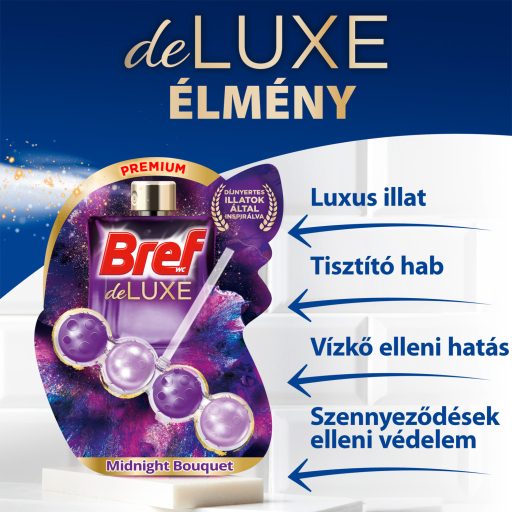 Bref DeLuxe Midnight Bouqet WC frissítő 3 x 50 g