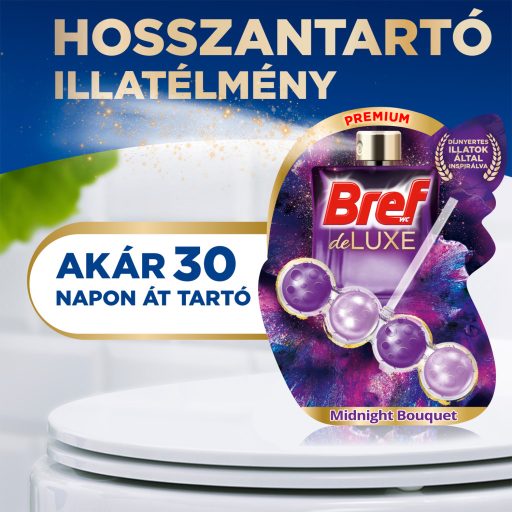 Bref DeLuxe Midnight Bouqet WC frissítő 3 x 50 g