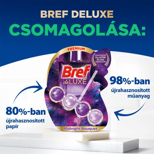 Bref DeLuxe Midnight Bouqet WC frissítő 3 x 50 g