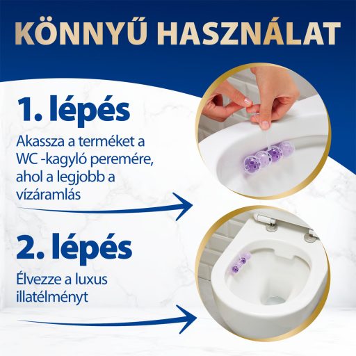 Bref DeLuxe Midnight Bouqet WC frissítő 3 x 50 g