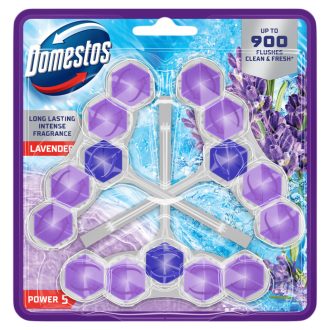 Domestos Power 5 Lavender WC frissítő blokk 3 x 50 g