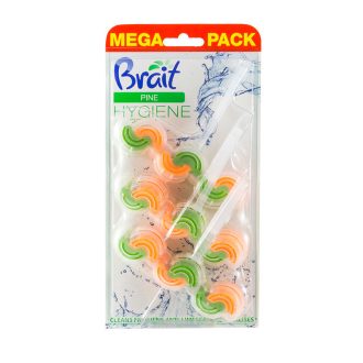 Brait wc tisztító 3x45g 2 fázisú hygiene&fresh fenyő