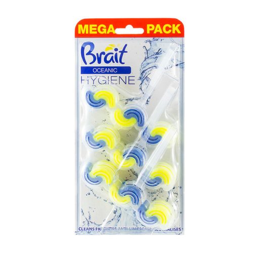 Brait wc tisztító 3x45gr 2 fázisú hygiene&fresh óceán