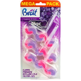 Brait wc tisztító 3x45gr 2 fázisú hygiene&fresh orgona