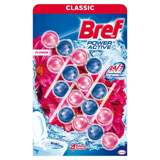 Bref Power Aktiv Flower WC frissítő 4 x 50 g