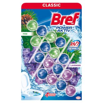 Bref Power Aktiv Pine/Lavender WC frissítő 4 x 50 g