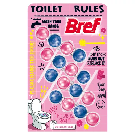 Bref Limited Edition Blooming Orchids WC frissítő 4 x 50 g