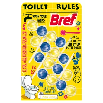 Bref Limited Edition Juicy Citrus WC frissítő 4 x 50 g