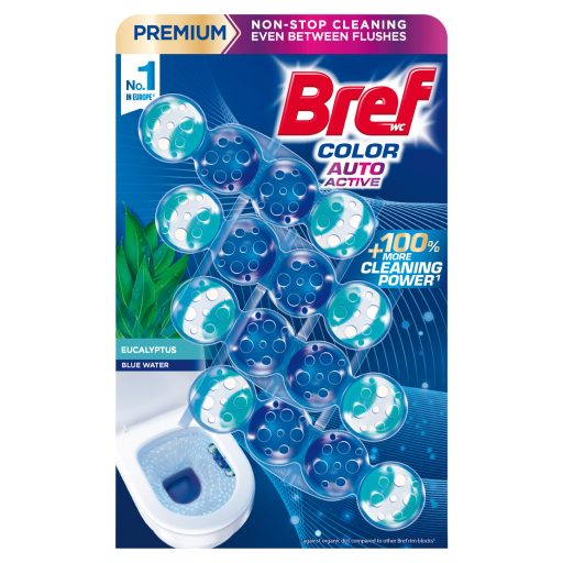Bref Color Aktiv Eucalyptus WC frissítő 4 x 50 g (200 g)