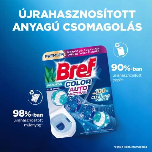 Bref Color Aktiv Eucalyptus WC frissítő 4 x 50 g (200 g)