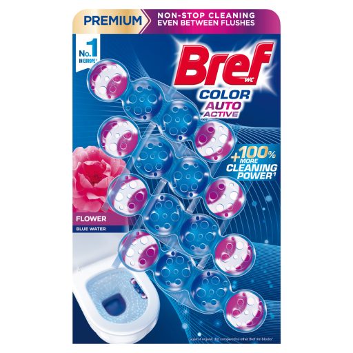 Bref Color Aktiv Flower WC frissítő 4 x 50 g (200 g)