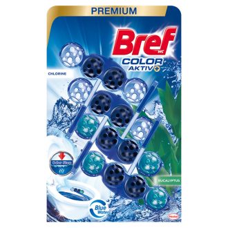   Bref Color Aktiv Chlorine/Eucalyptus WC frissítő 4 x 50 g (200 g)