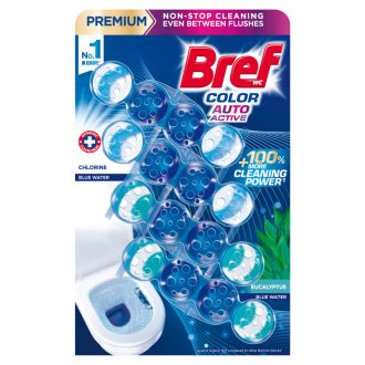   Bref Color Aktiv Chlorine/Eucalyptus WC frissítő 4 x 50 g (200 g)