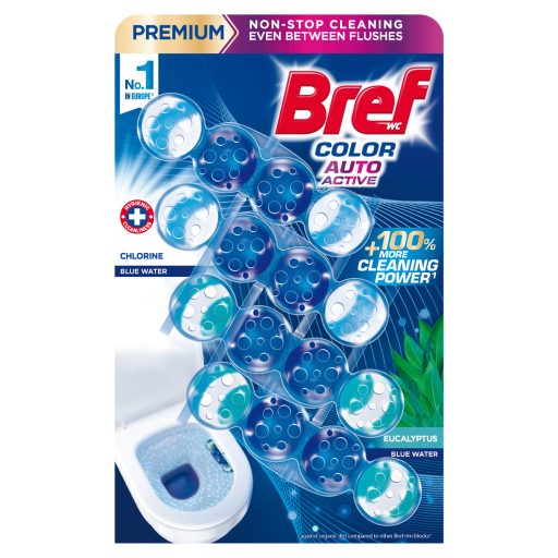 Bref Color Aktiv Chlorine/Eucalyptus WC frissítő 4 x 50 g (200 g)