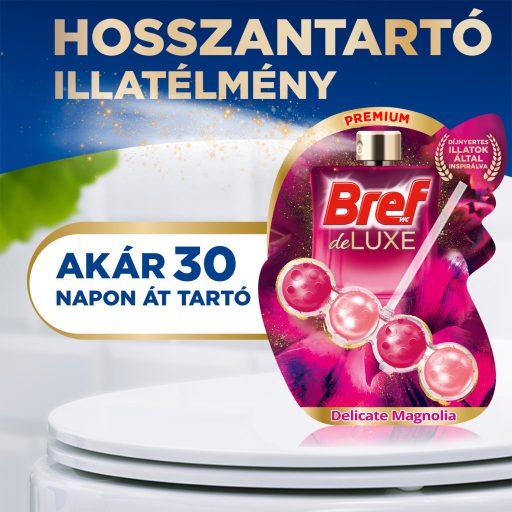 Bref DeLuxe Magnolia WC frissítő 4 x 50 g