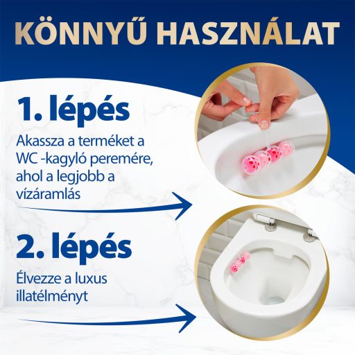 Bref DeLuxe Magnolia WC frissítő 4 x 50 g