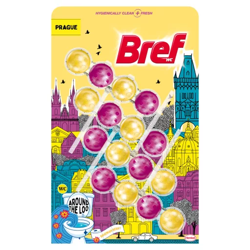 Bref wc tisztító 4x50g Around the Loo Prague