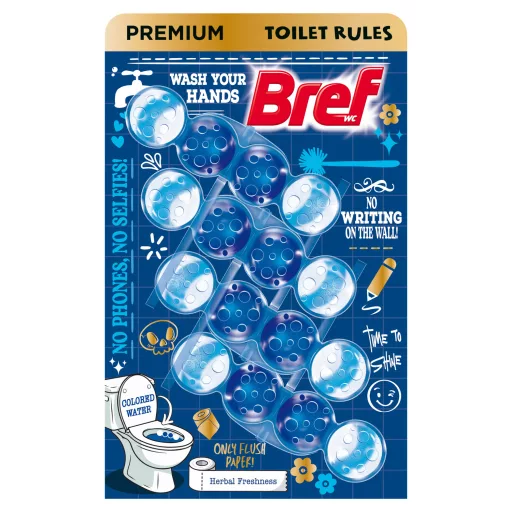 Bref Limited Edition Herbal Freshness WC frissítő 4 x 50 g