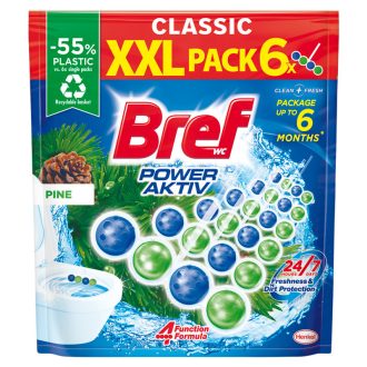 Bref Power Aktiv Pine WC frissítő 6 x 50 g (300 g)