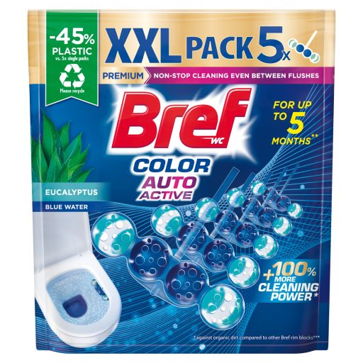 Bref Color Aktiv Eucalyptus WC frissítő 5 x 50 g (250 g)
