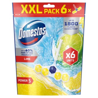 Domestos Power 5 Lime WC frissítő blokk 6 x 50 g