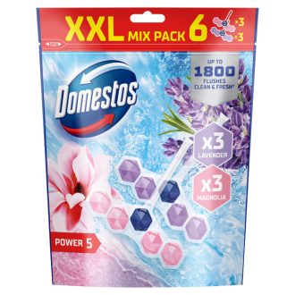   Domestos Power 5 Magnolia/Lavender WC frissítő blokk 6 x 50 g