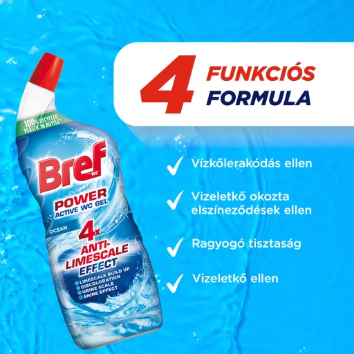 Bref Power Active Ocean WC tisztítószer 750 ml