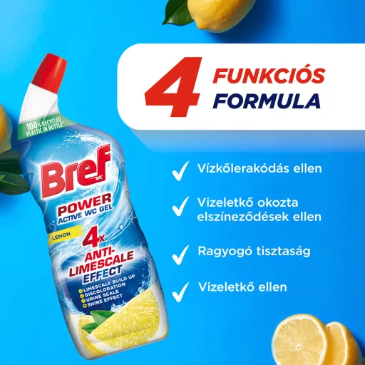 Bref Power Active Lemon WC tisztítószer 750 ml