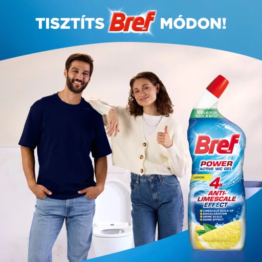 Bref Power Active Lemon WC tisztítószer 750 ml