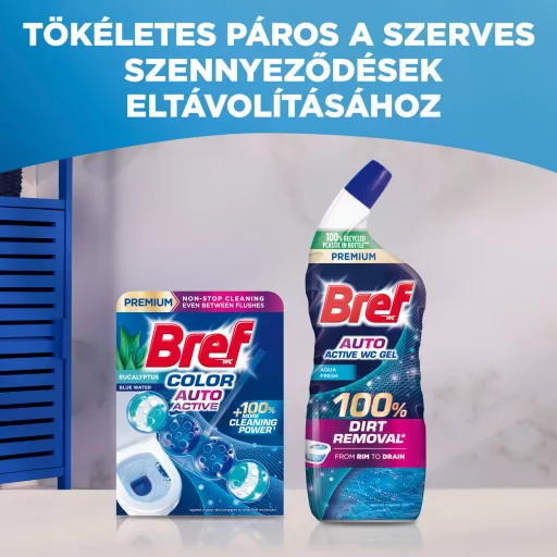 Bref Auto Active Aqua Fresh WC tisztítószer 750 ml