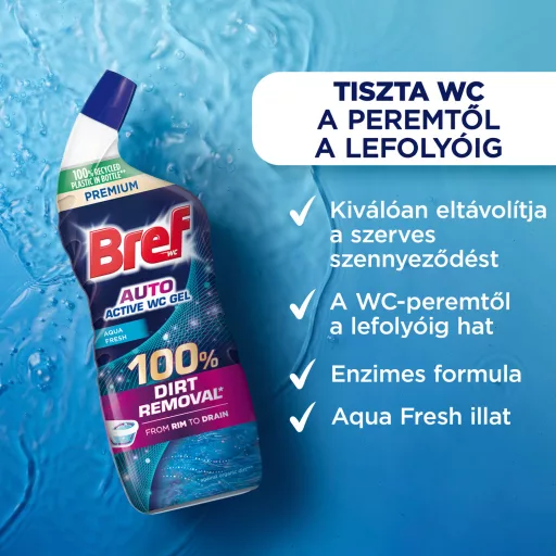 Bref Auto Active Aqua Fresh WC tisztítószer 750 ml