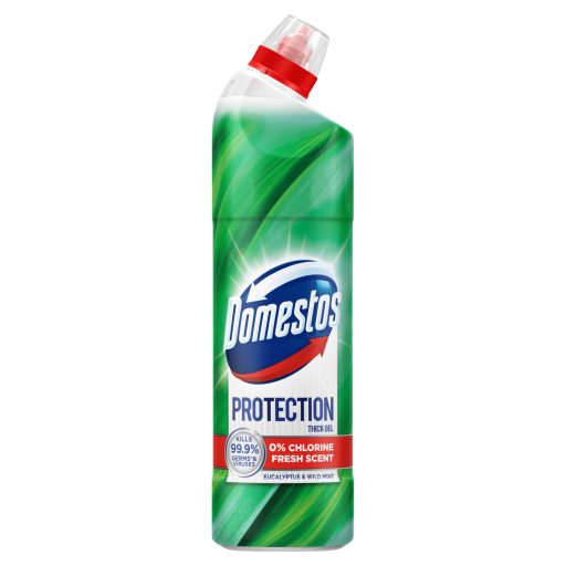 Domestos Protection Eucalyptus & Wild Mint sűrű fertőtlenítő hatású tisztítószer 700 ml