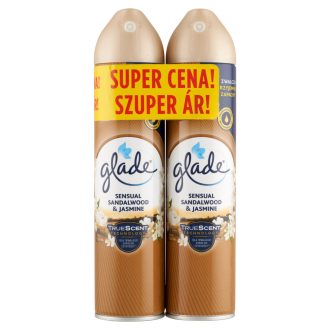   Glade Sensual Sandalwood & Jasmine légfrissítő aeroszol 2 x 300 ml