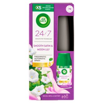   Air Wick Freshmatic Bársonyos Szatén és Éji Liliom automata légfrissítő készülék és utántöltő 250 ml