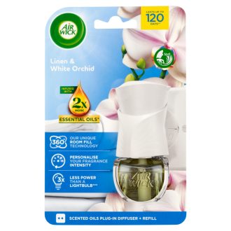   Air Wick Pamut és Fehér Orchidea elektromos légfrissítő készülék & utántöltő 19 ml