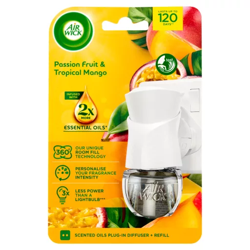 Air Wick Trópusi Mangó és Maracuja elektromos légfrissítő készülék & utántöltő 19 ml
